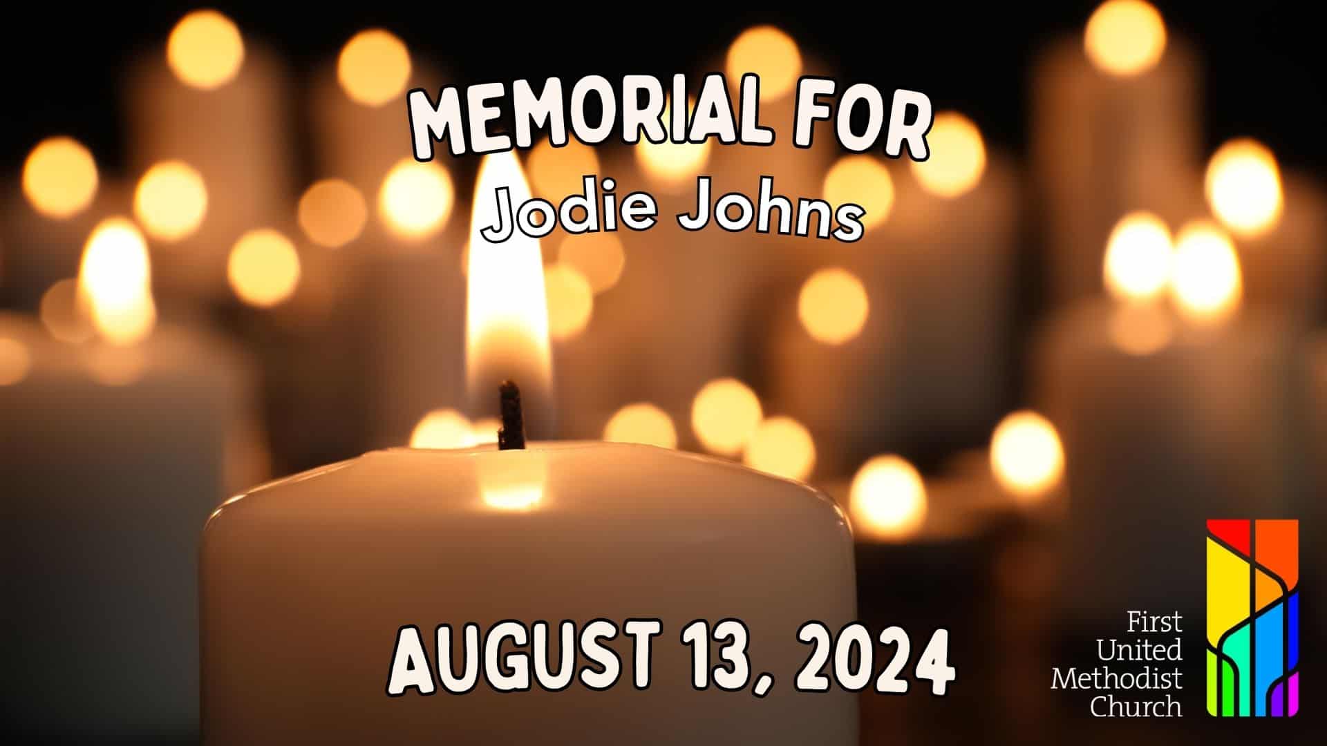 Read more about the article Jodie Johns Memorial Service