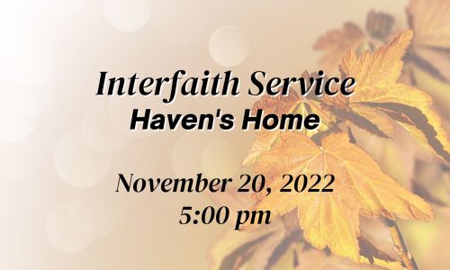 Sermon Thumbnail Interfaith Service 11 20 22